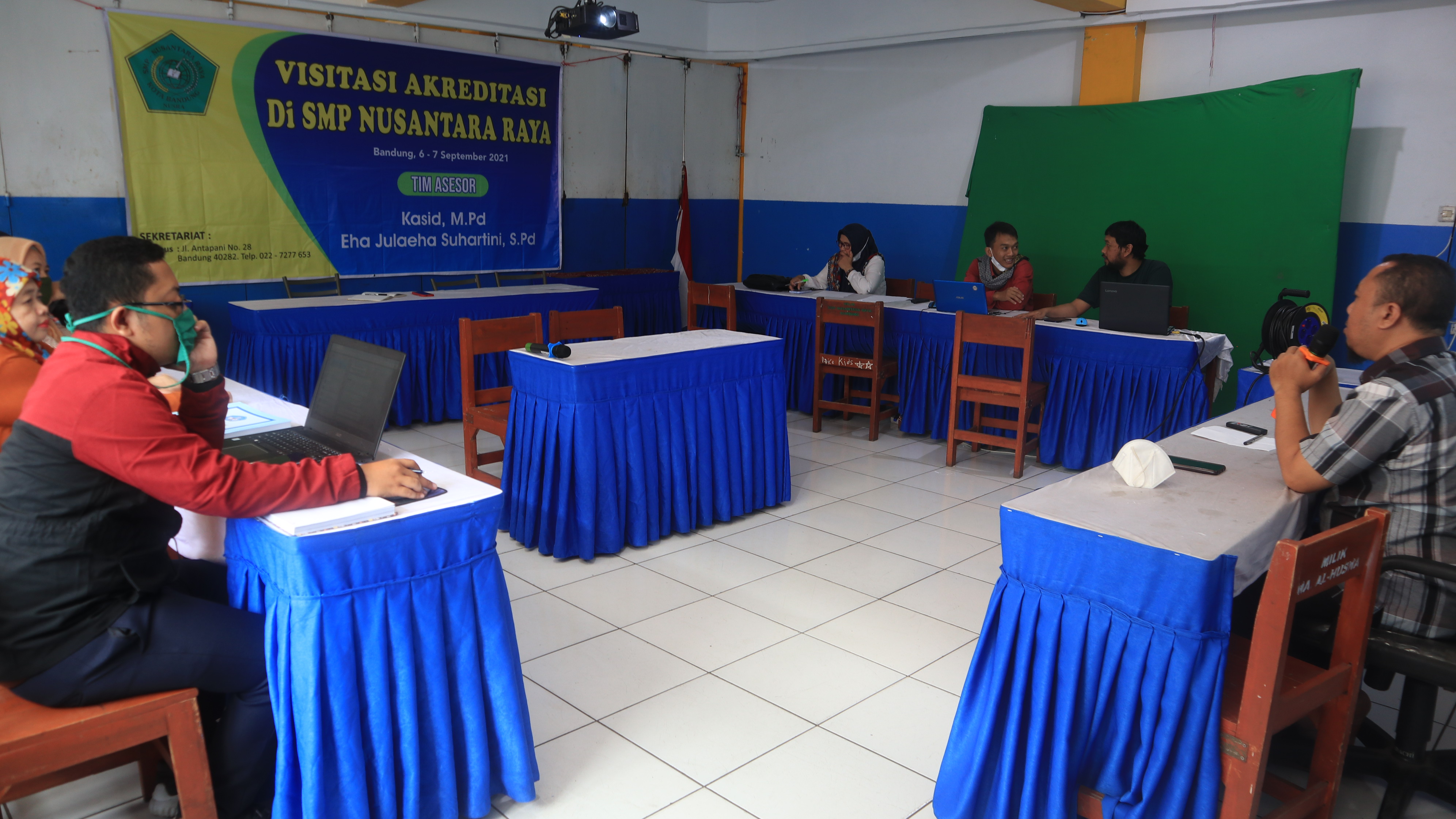 Rapat Panitia SATGAS Covid Sekolah dan Panitia Pelaksaan PTS Ganjil 2021-2022